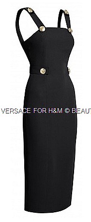 Versace silk dress buckle H&M