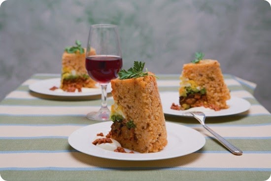 Sartù di riso al ragù Sartù di riso al ragù