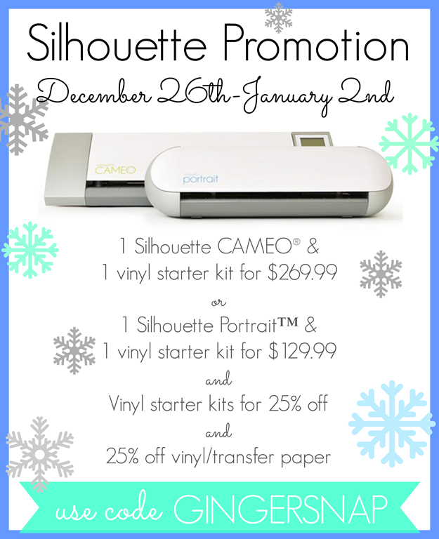 THE Silhouette Promotion at GingerSnapCrafts.com