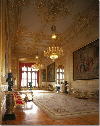 The Grand Reception Room at Windsor Castle.