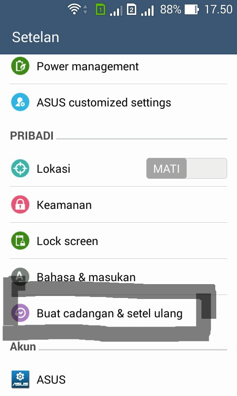 History Of Android: Cara Restart ulang Pabrik/ Factory Reset Android