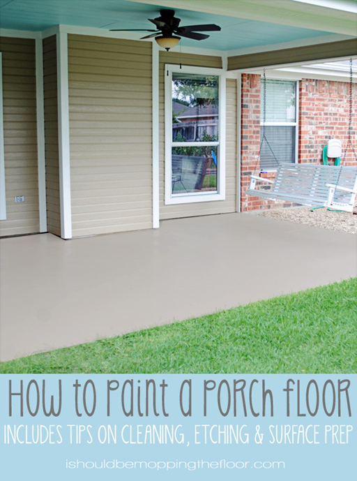 painting a porch floor