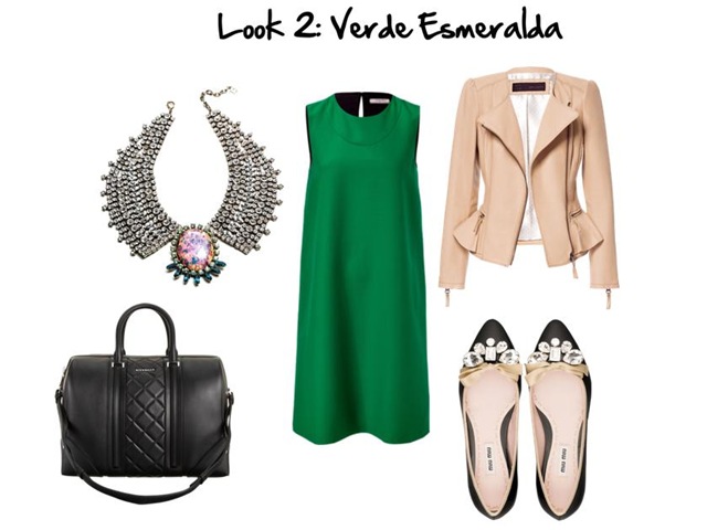 Look 2. Verde esmeralda