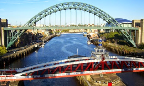 Tyne triumph … readers voted Newcastle their favourite UK city