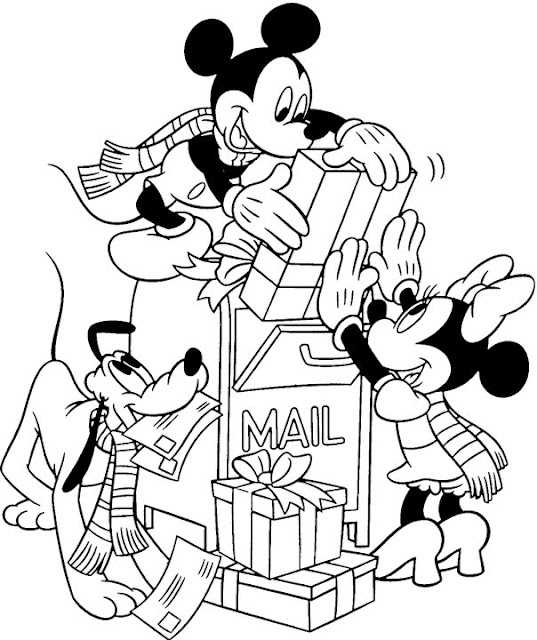 Navidad Disney Para Colorear