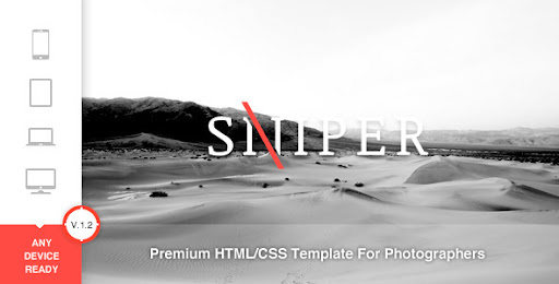 Sniper - Premium Photography Template - Photography Creative