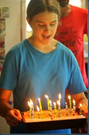 Sarah with Benjamin's cake FRI