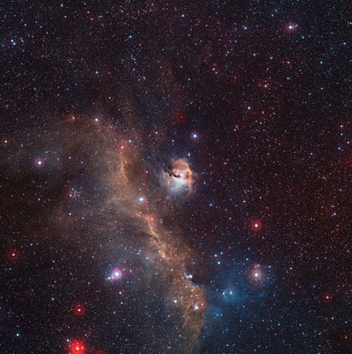 vista de campo amplo de toda a Nebulosa da Gaivota