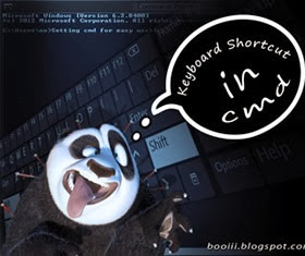 Keyboard Shortcut in cmd (kung fu panda)