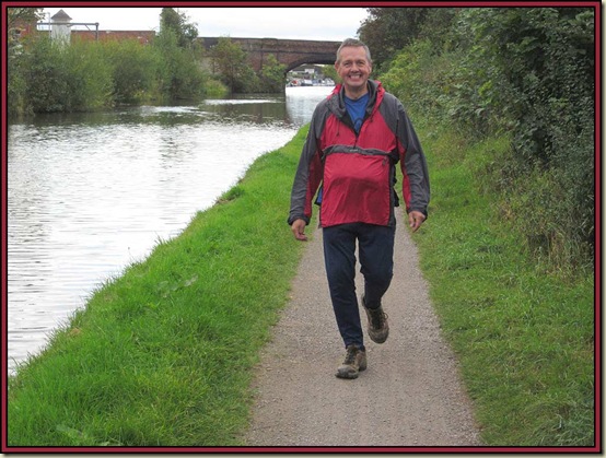 JJ on the Bridgewater Canal towpath in Timperley