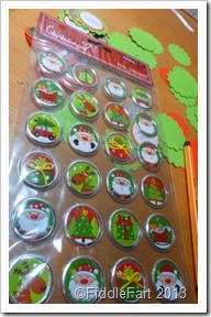 Hobbycraft Christmas Foil stickers