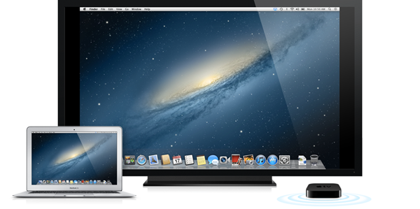 透過 Apple TV ，你將可以輕鬆延伸你手中的裝置，甚至是你的 Mac 電腦。