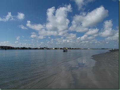 pretty clouds beach at fort pierce inlet