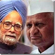 anna hazare and manmohan singh