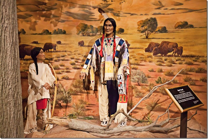 indians in museum exhibit