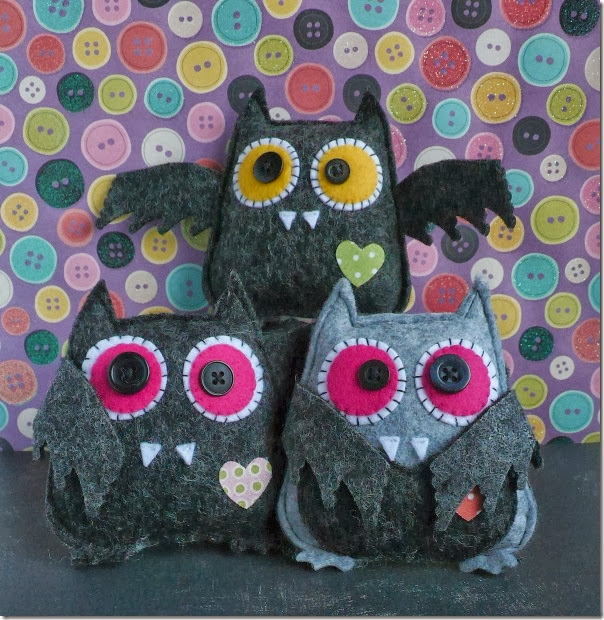cafe creativo - Anna Drai - sizzix big shot - owl bat halloween felt (1)b
