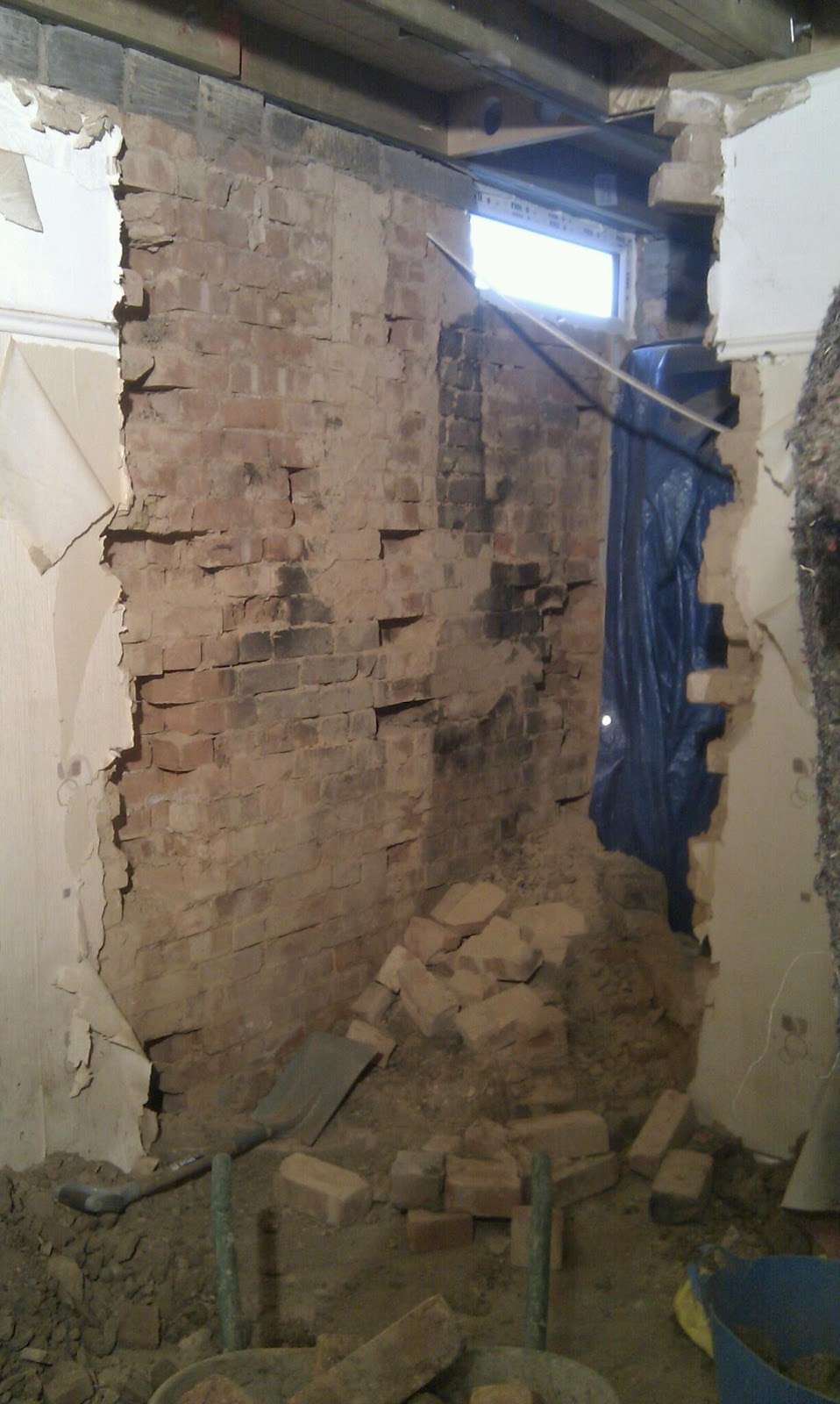 Station Road Chimney down, render up Station Road Chimney down, render up