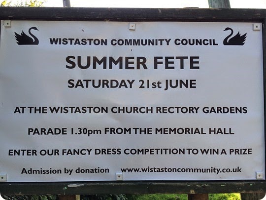 Wistaston Village Fete - this Saturday 21st June