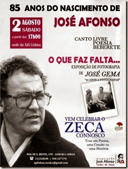 85 anos do nascimento de José Afonso.Ago.2014