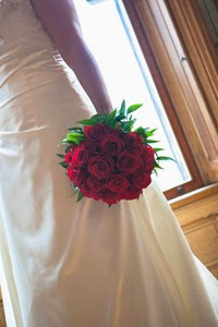 Red Rose Wedding Flowers 1