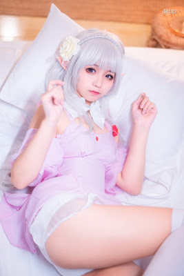 Coser@蠢沫沫 (chunmomo) Vol.005 艾米莉亚的睡衣