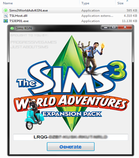 the sims 3 world adventures key