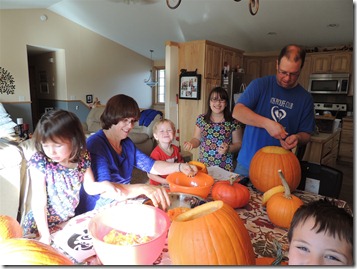 Pumpkins with Papa and Grandma