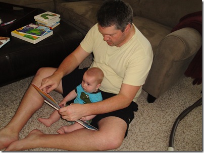 1.  Knox and Daddy reading