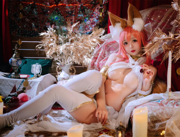 Coser@日奈娇 玉藻前舞娘 – 涂油