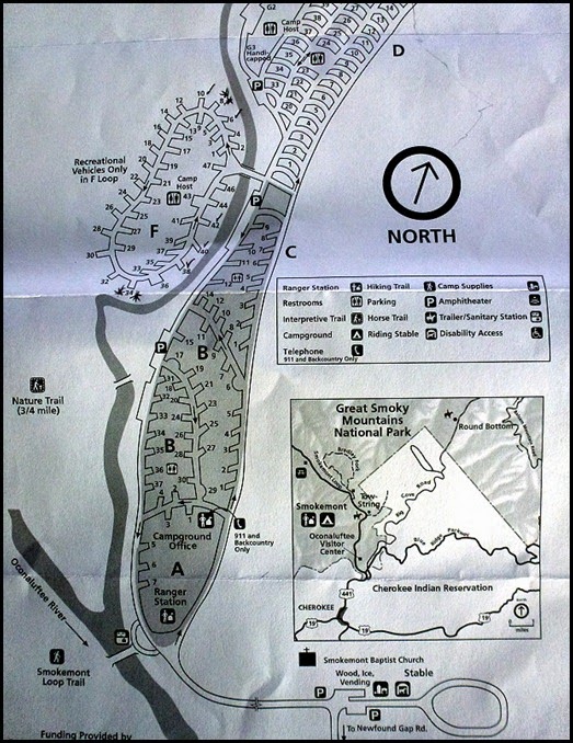 05 - Smokemont Campground Map