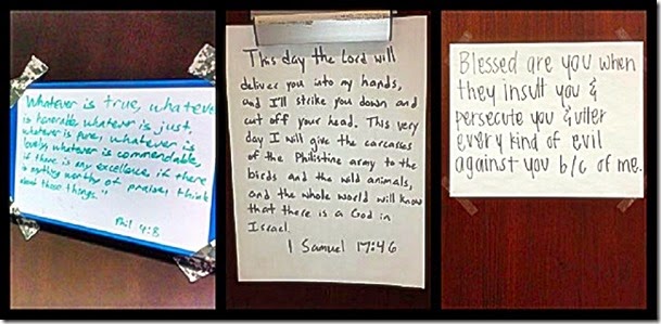 AFA Cadet White Boards with Scriptures
