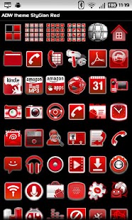 Free ADW theme StyGian Red APK for Android