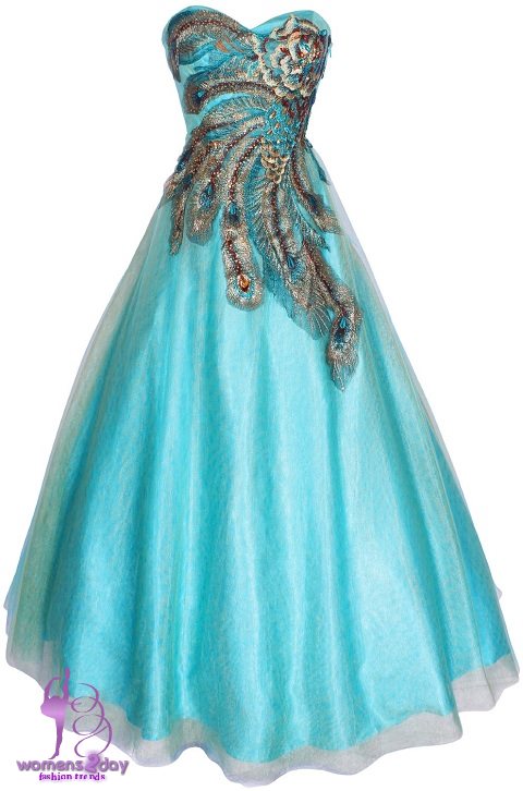 Thread: Plus size ball gowns 2014 peacock feathers prom dresses 2014