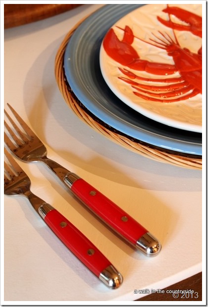 red flatware from JCP