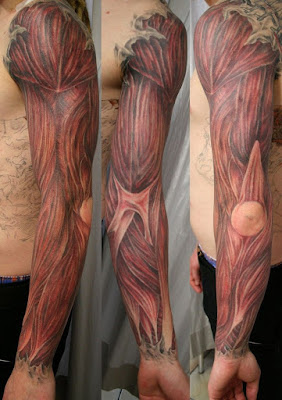 tatuaje musculatura braquial