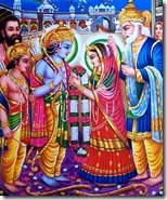 Celebrating Sita and Rama's marriage