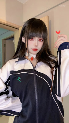 Coser@九言 白色体操服