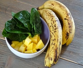 mangue bananes épinards