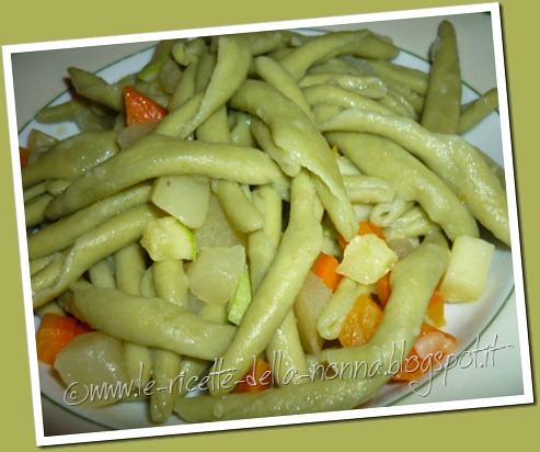 Fileja agli spinaci con patate, carote e zucchine (6)