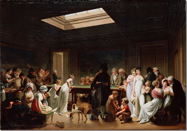 louis-leopold boilly, gra w bilard, 1807