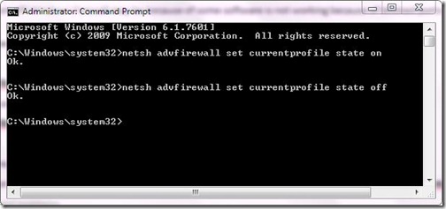netsh advfirewall
