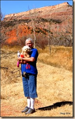 Dolly and Fergie at Palo Duro Canyon SP