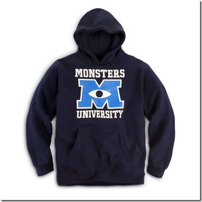 Monster University Official Clothing - Blue Hoodie