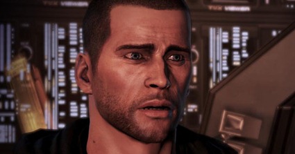 Ainda estamos tentando descobrir se o Shepard está triste pelo final ou porque se perdeu.