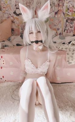 Coser@习呆呆 工口兔口塞跳蛋