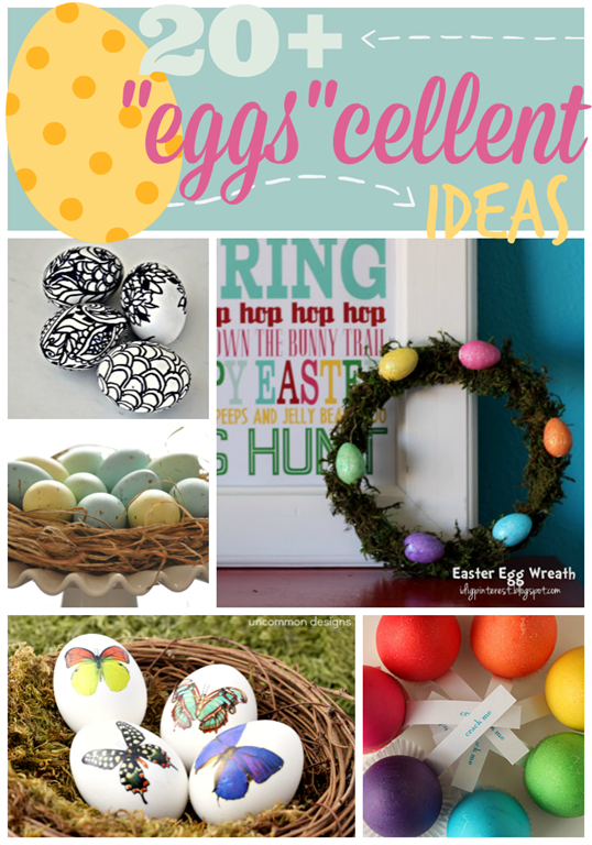 Over 20 Eggscellent Ideas at GingerSnapCrafts.com #Easter #eggs #linkparty #features