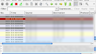 Wiresharkパケット・キャプチャの結果