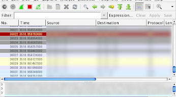 Wiresharkパケット・キャプチャの結果