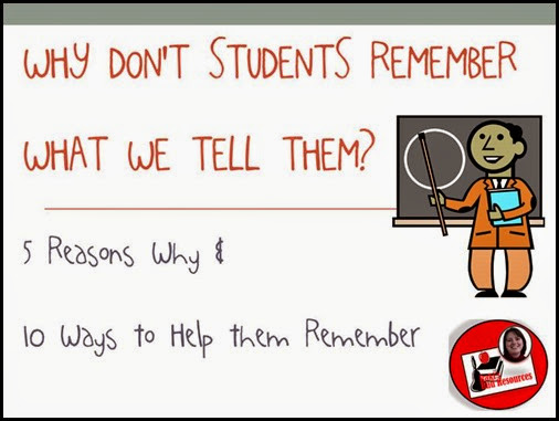 Top 10 Blog Posts from Raki's Rad Resources of 2014 - Why Don’t Students Remember What We Tell Them