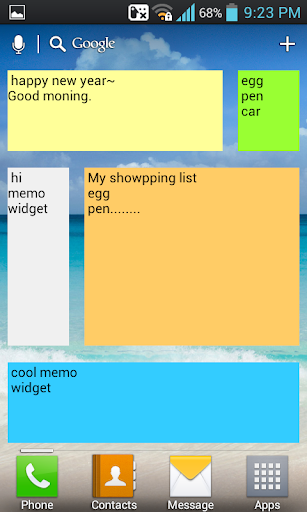 Memo Widget - PRO